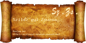 Szilágyi Zsuzsa névjegykártya